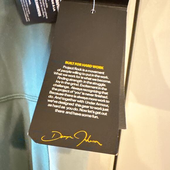 UNDER ARMOUR Project Rock Ankle Crop Leggings Toddy Green | Medium - Picture 8 of 11